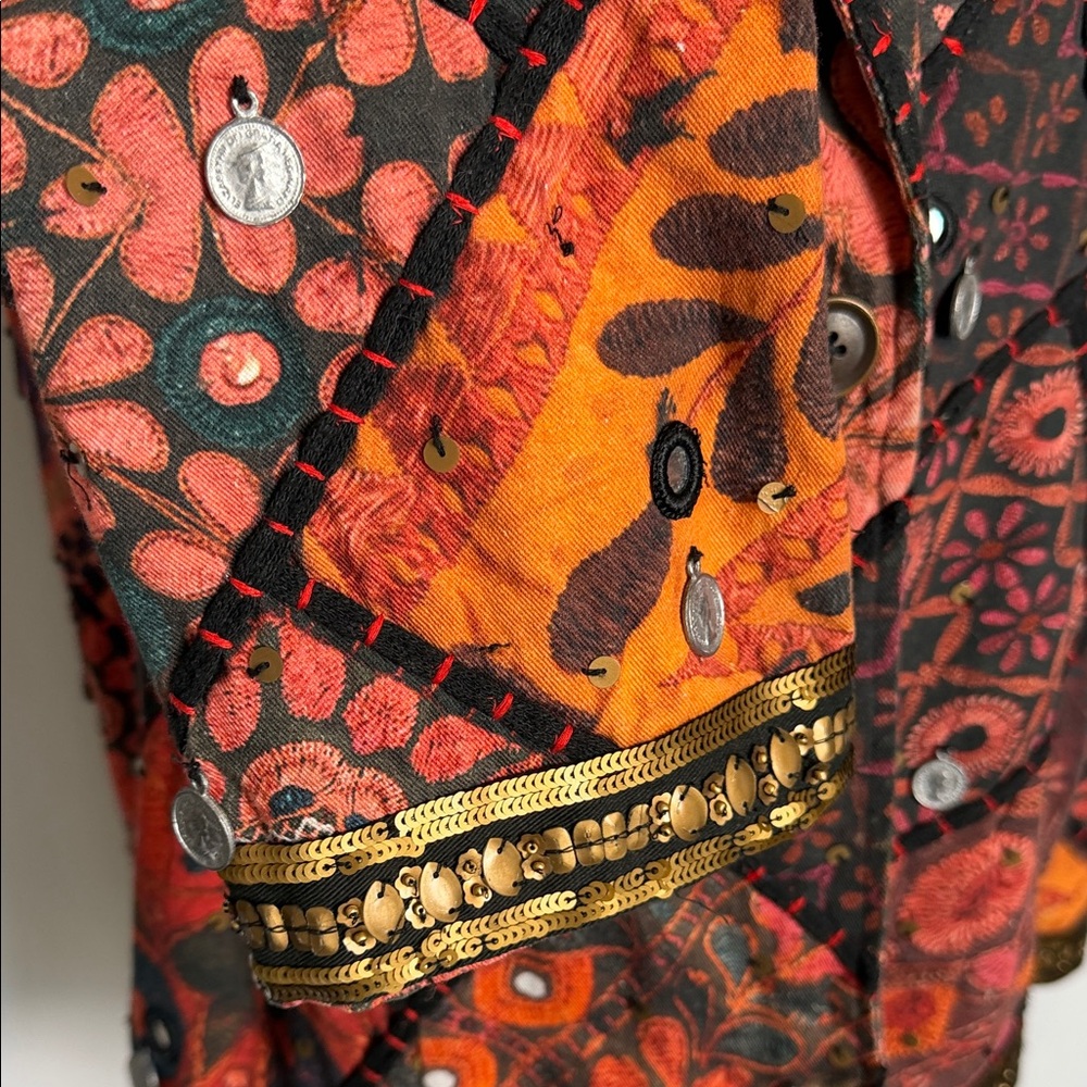 Soft Surroundings Multicolor Patchwork Blazer - image 5